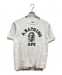 A BATHING APE（アベイシングエイプ）の古着「ロゴTシャツ」｜ホワイト