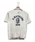 A BATHING APE（アベイシングエイプ）の古着「ロゴTシャツ」｜ホワイト