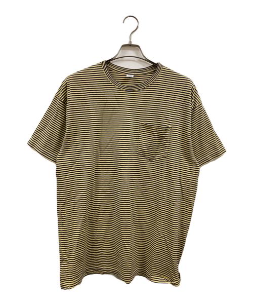 COMFORTABLE REASON（コンフォータブルリーズン）comfortable reason (コンフォータブルリーズン) ポケットTシャツ イエロー サイズ:XLの古着・服飾アイテム