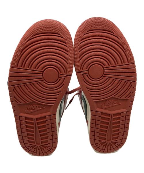 NIKE（ナイキ）NIKE (ナイキ) Air Jordan 1 Mid レッド×グリーン サイズ:26cmの古着・服飾アイテム