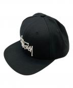 stussyステューシー）の古着「キャップ」｜ブラック
