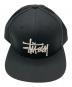 中古・古着 stussy (ステューシー) キャップ ブラック：6000円
