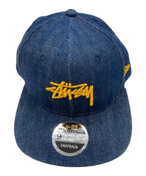 stussy（ステューシー）stussy (ステューシー) New Era (ニューエラ) キャップ インディゴの古着・服飾アイテム
