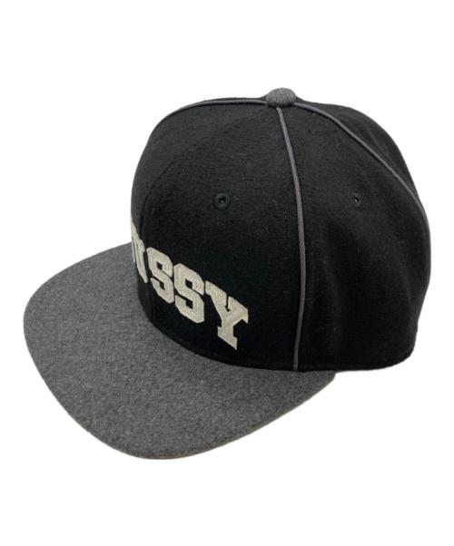 stussy（ステューシー）stussy (ステューシー) キャップ ブラック×グレーの古着・服飾アイテム