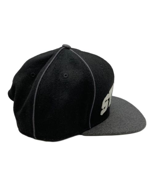 stussy（ステューシー）stussy (ステューシー) キャップ ブラック×グレーの古着・服飾アイテム