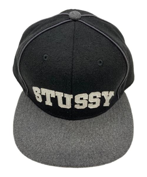 stussy（ステューシー）stussy (ステューシー) キャップ ブラック×グレーの古着・服飾アイテム