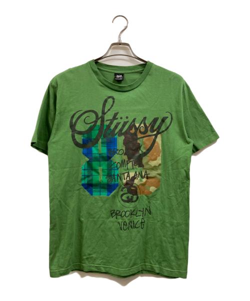stussy（ステューシー）stussy (ステューシー) Tシャツ グリーン サイズ:Lの古着・服飾アイテム