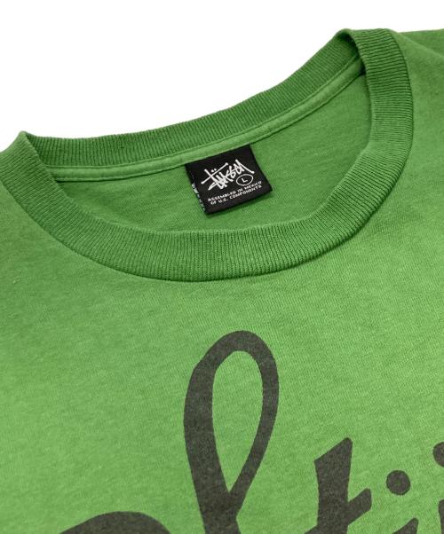 stussy（ステューシー）stussy (ステューシー) Tシャツ グリーン サイズ:Lの古着・服飾アイテム