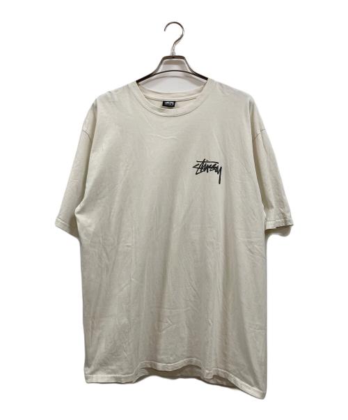 stussy（ステューシー）stussy (ステューシー) Stussy read Em N weep pigment dyed ホワイト サイズ:XLの古着・服飾アイテム