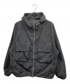 steinシュタイン）の古着「NYLON TAFTA HOODED SHORT JACKET」｜ブラック