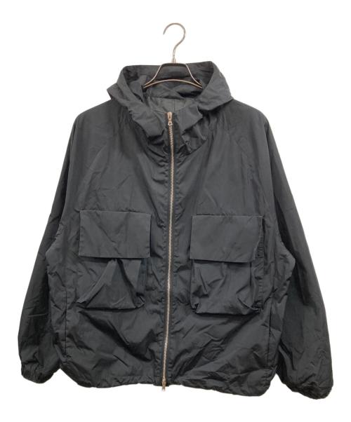 stein（シュタイン）stein (シュタイン) NYLON TAFTA HOODED SHORT JACKET ブラック サイズ:Ｍの古着・服飾アイテム