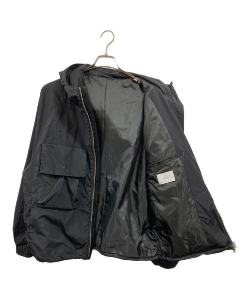 stein（シュタイン）stein (シュタイン) NYLON TAFTA HOODED SHORT JACKET ブラック サイズ:Ｍの古着・服飾アイテム