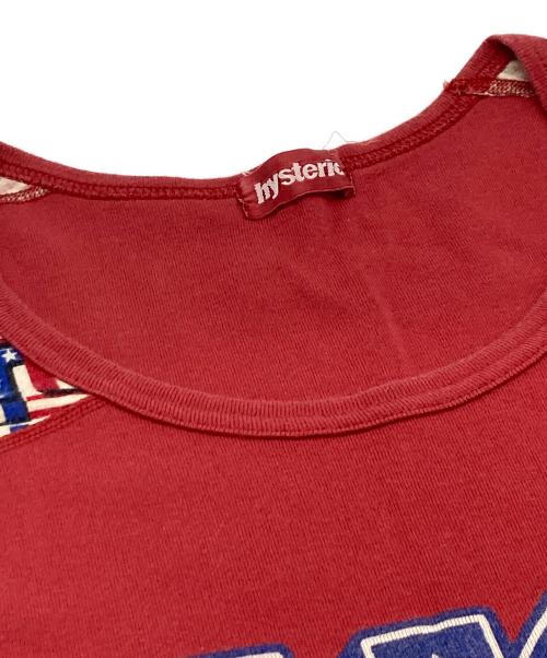 hysterics（ヒステリックス）hysterics (ヒステリックス) ノースリーブカットソー レッド サイズ:Freeの古着・服飾アイテム