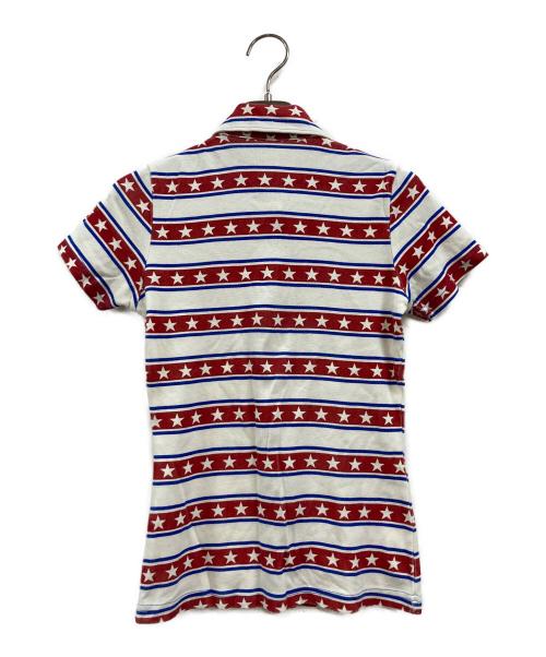 hysterics（ヒステリックス）hysterics (ヒステリックス) 半袖シャツ ホワイト×レッド サイズ:Freeの古着・服飾アイテム
