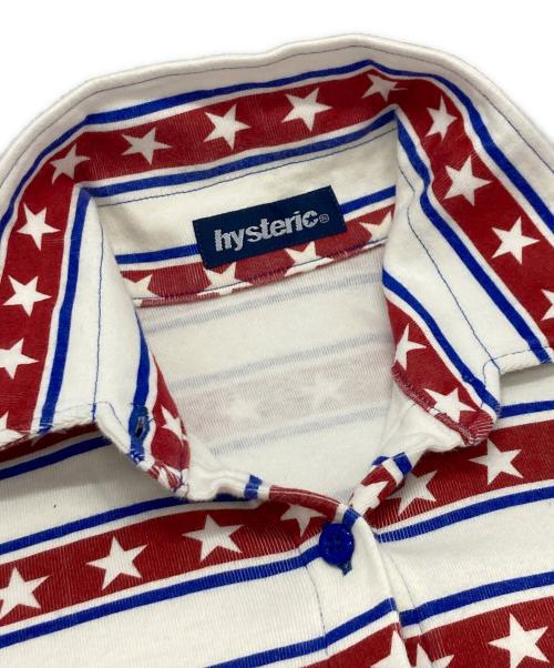 hysterics（ヒステリックス）hysterics (ヒステリックス) 半袖シャツ ホワイト×レッド サイズ:Freeの古着・服飾アイテム