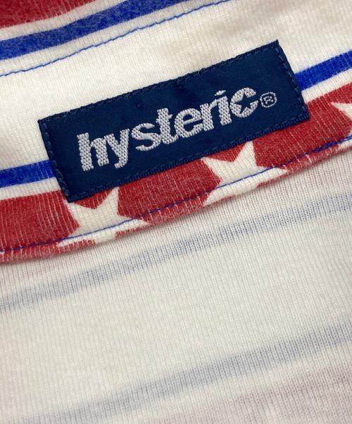 hysterics（ヒステリックス）hysterics (ヒステリックス) 半袖シャツ ホワイト×レッド サイズ:Freeの古着・服飾アイテム