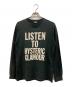 Hysteric Glamour（ヒステリックグラマー）の古着「LISTEN TO HG Tシャツ」｜ブラック