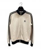 adidasアディダス）の古着「ワッフル クラシック トラックトップ」｜アイボリー×ブラック