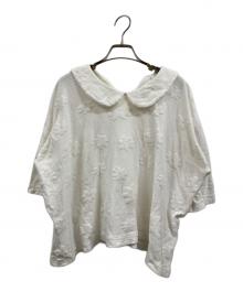 COMME des GARCONS（コムデギャルソン）の古着「Frocking Flower Printed Blouse」｜アイボリー