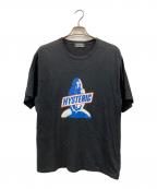 Hysteric Glamourヒステリックグラマー）の古着「SATISFACTION Tシャツ」｜ブラック