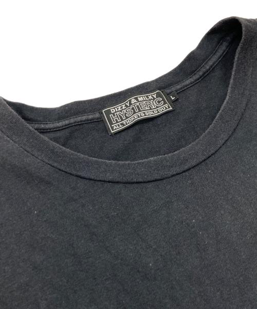 Hysteric Glamour（ヒステリックグラマー）Hysteric Glamour (ヒステリックグラマー) SATISFACTION Tシャツ ブラック サイズ:Lの古着・服飾アイテム