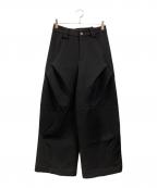 BAOVICTOバオヴィクト）の古着「Chamfered Casual Pants」｜ブラック