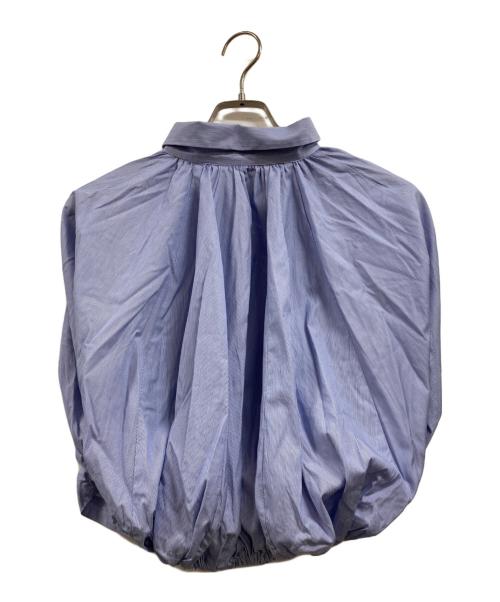 Lutz Huelle（ルッツヒュエル）LUTZ HUELLE (ルッツヒュエル) ノースリーブストライプシャツ ブルー サイズ:36の古着・服飾アイテム