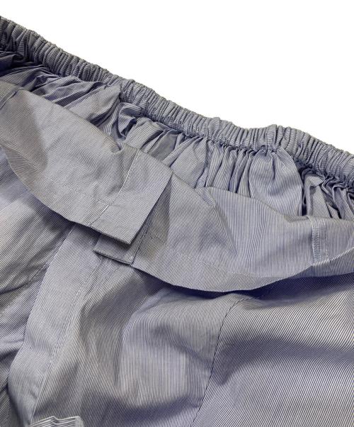 Lutz Huelle（ルッツヒュエル）LUTZ HUELLE (ルッツヒュエル) ノースリーブストライプシャツ ブルー サイズ:36の古着・服飾アイテム