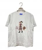 BLUE LABEL CRESTBRIDGEブルーレーベルクレストブリッジ）の古着「ベーシッククリア天竺Tシャツ」｜ホワイト