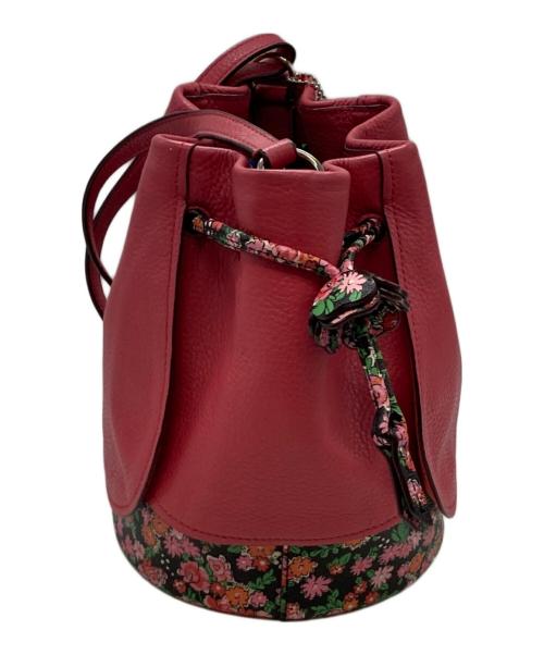 COACH（コーチ）COACH (コーチ) フローラルミックスショルダーバッグ ピンクの古着・服飾アイテム