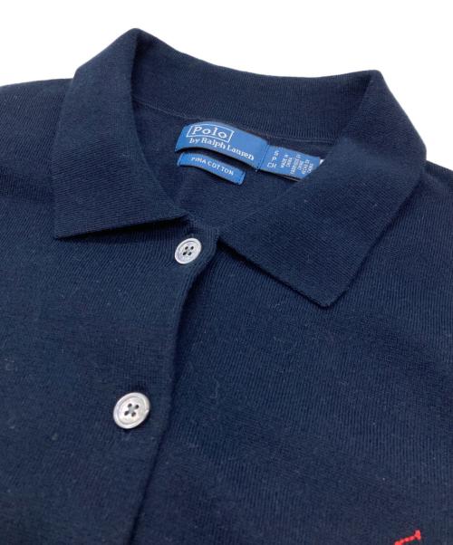 POLO RALPH LAUREN（ポロ・ラルフローレン）POLO RALPH LAUREN (ポロ・ラルフローレン) ニットカーディガン ネイビー サイズ:Sの古着・服飾アイテム