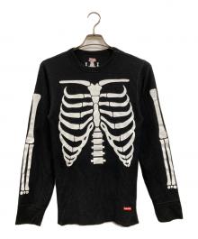 SUPREME（シュプリーム）の古着「23AW Hanes Bones Thermal Crew」｜ブラック