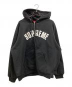 SUPREMEシュプリーム）の古着「24FW Arc Thermal Zip Up Hooded Sweatshirt」｜ブラック