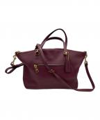 COACHコーチ）の古着「2WAYバッグ」｜パープル