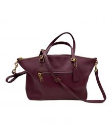 COACH（コーチ）の古着「2WAYバッグ」｜パープル