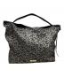JIMMY CHOO（ジミーチュウ）の古着「ポーチ付トートバッグ」｜グレー×ブラック