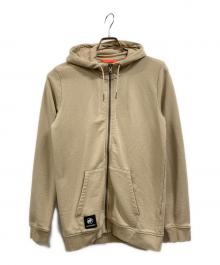 MAMMUT（マムート）の古着「ミッドレイヤー フーデッドジャケット」｜ベージュ