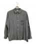 STEVEN ALAN（スティーブンアラン）の古着「GINGHAM CHECK REGULAR COLLAR BOX SHIRT-LOOSE」｜ホワイト×ブラック