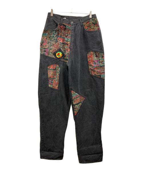 paco jeans（パコジーンズ）paco jeans (パコジーンズ) バギーデニムパンツ ブラック サイズ:38の古着・服飾アイテム