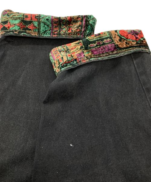 paco jeans（パコジーンズ）paco jeans (パコジーンズ) バギーデニムパンツ ブラック サイズ:38の古着・服飾アイテム