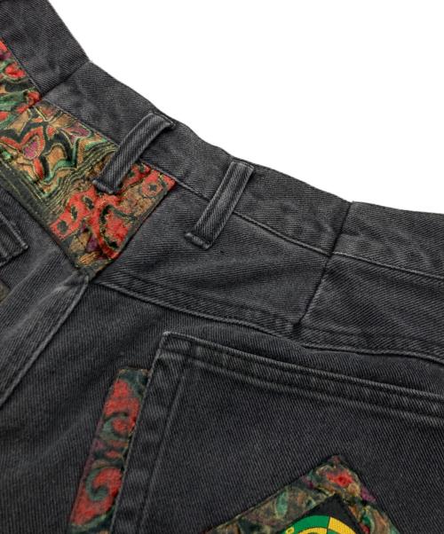 paco jeans（パコジーンズ）paco jeans (パコジーンズ) バギーデニムパンツ ブラック サイズ:38の古着・服飾アイテム