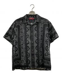 HIDE AND SEEK（ハイドアンドシーク）の古着「Bandana Pattern S/S Shirt」｜ブラック