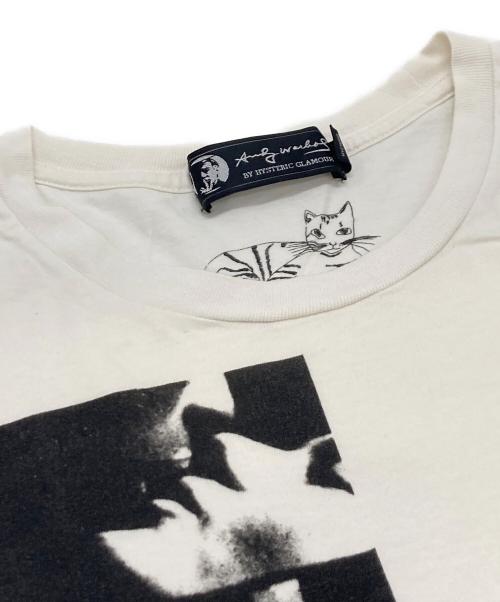 Hysteric Glamour（ヒステリックグラマー）Hysteric Glamour (ヒステリックグラマー) プリントTシャツ ホワイト サイズ:Sの古着・服飾アイテム