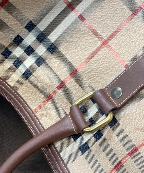 Burberry's（バーバリー）Burberry's (バーバリー) ボストンバッグ ベージュの古着・服飾アイテム