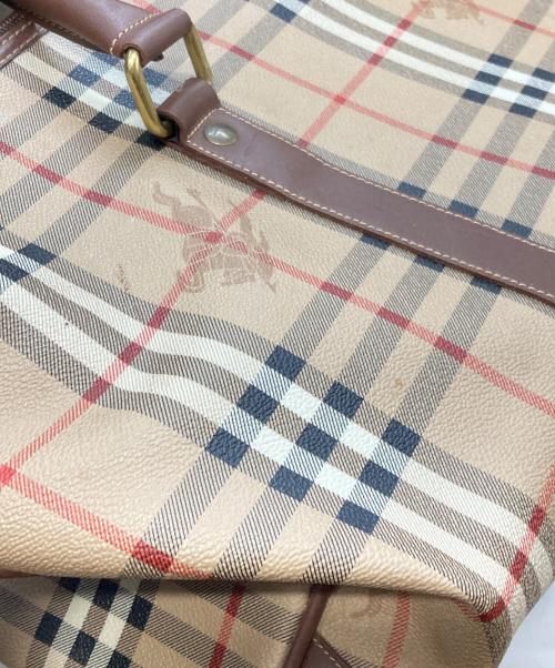 Burberry's（バーバリー）Burberry's (バーバリー) ボストンバッグ ベージュの古着・服飾アイテム