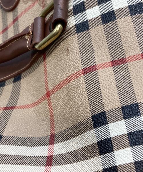 Burberry's（バーバリー）Burberry's (バーバリー) ボストンバッグ ベージュの古着・服飾アイテム