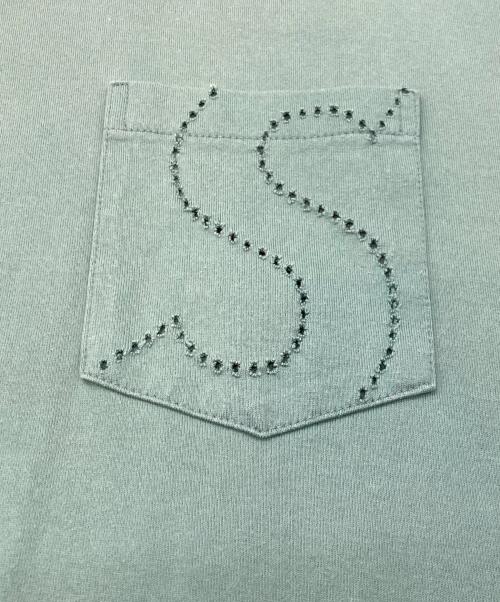 SUPREME（シュプリーム）Supreme (シュプリーム) LASER CUT S LIGOPOCKET TEE グリーン サイズ:Ｌの古着・服飾アイテム