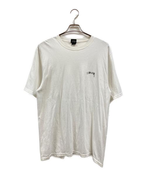 stussy（ステューシー）stussy (ステューシー) ロゴプリントT ホワイト サイズ:Ｍの古着・服飾アイテム