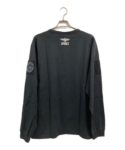 AVIREX（アヴィレックス）AVIREX (アヴィレックス) 長袖カットソー ブラック サイズ:2XLの古着・服飾アイテム