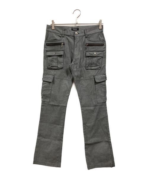 BURBERRY BLACK LABEL（バーバリーブラックレーベル）BURBERRY BLACK LABEL (バーバリーブラックレーベル) マルチポケットカーゴパンツ グレー サイズ:70の古着・服飾アイテム